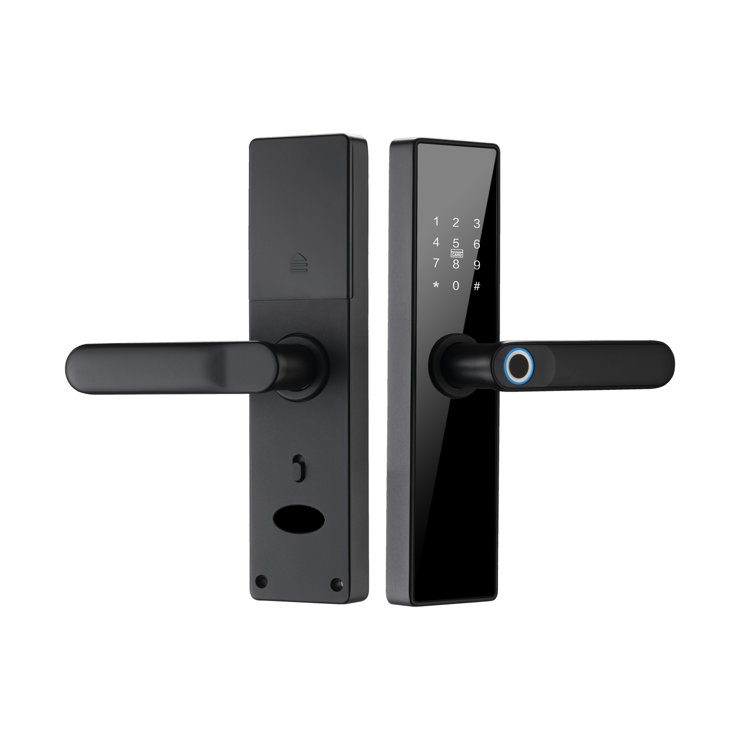 SUPTER SL-Q4 smart lock front and rear product view